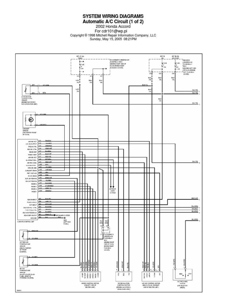 honda accord wiring diagram