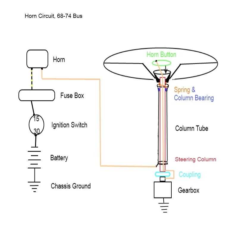 horn button wiring diagram