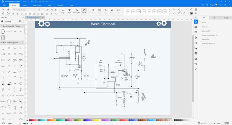 how to create a schematic diagram