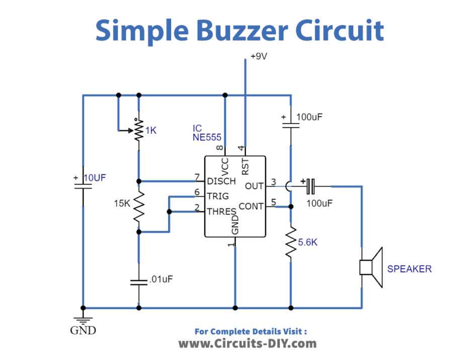how to draw a buzzer in a circuit diagram
