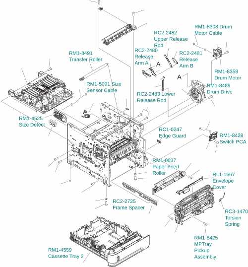 hp printer schematic diagram