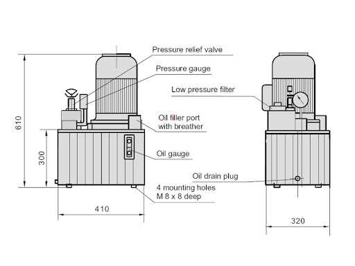 hydraulic power pack electrical circuit diagram