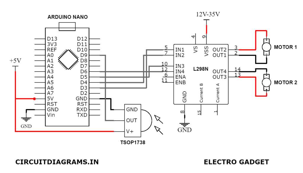 infrared remote control circuit diagram