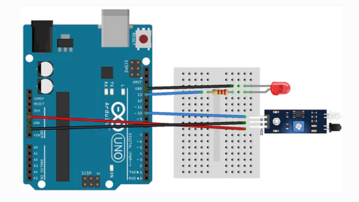 ir sensor arduino circuit diagram
