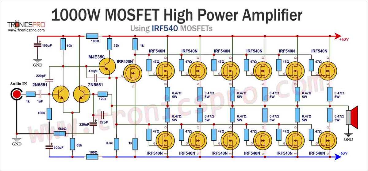 irf540 circuit diagram