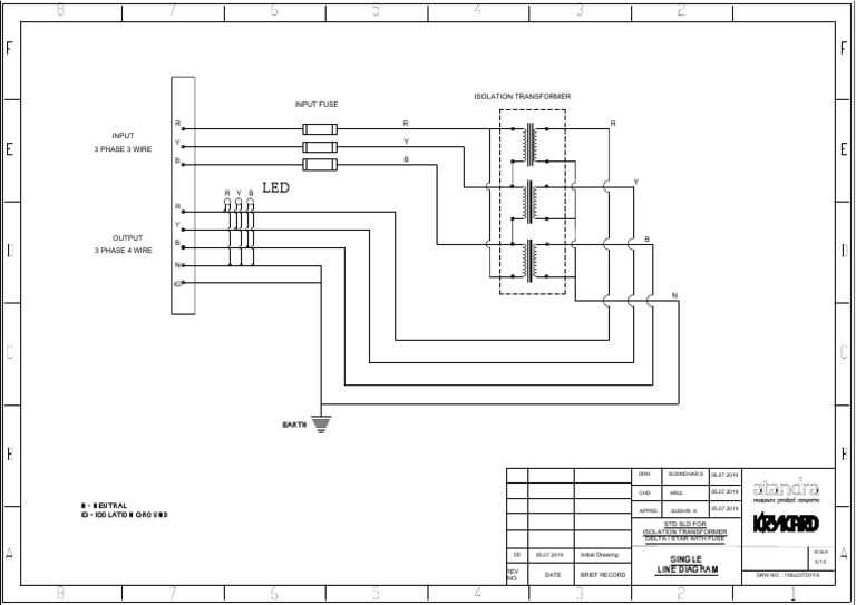 isolation transformer circuit diagram
