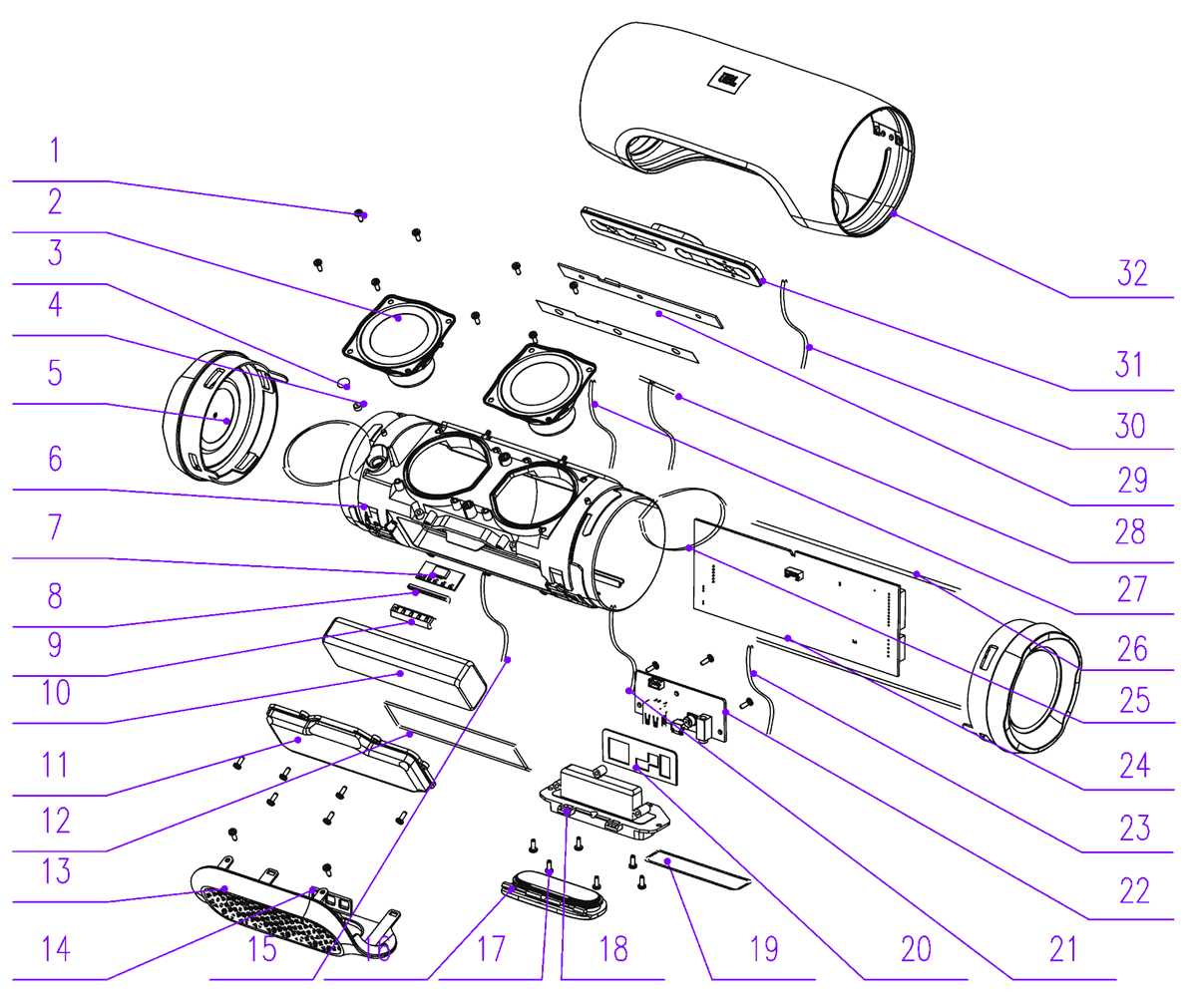 jbl charge 3 circuit diagram