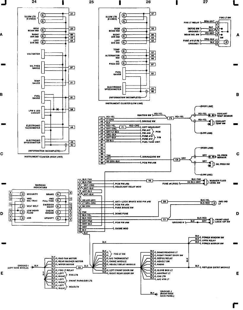 jeep cherokee wiring diagram