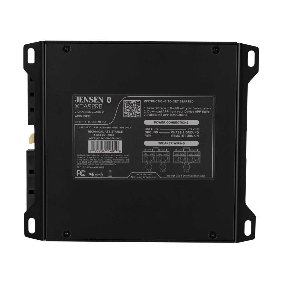 jensen 1000 watt amp wiring diagram