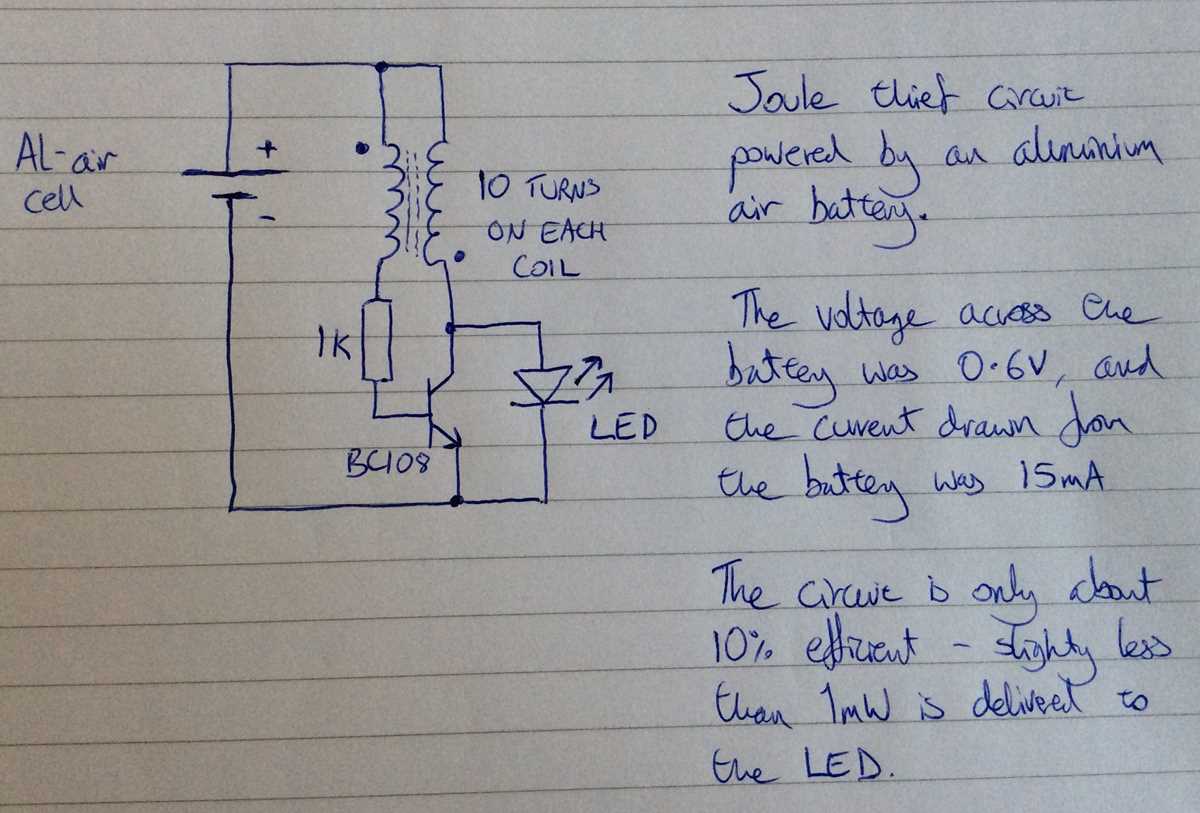 joule thief circuit diagram