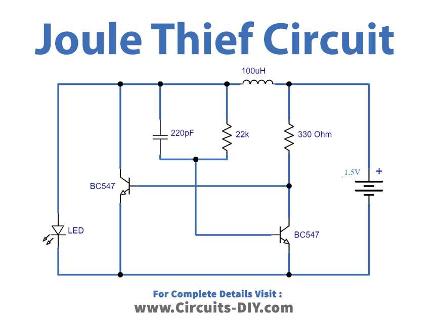 joule thief circuit diagram