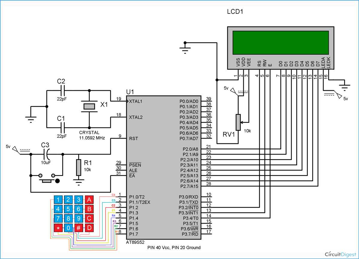 keypad circuit diagram