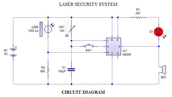 laser alarm circuit diagram laser alarm circuit diagram