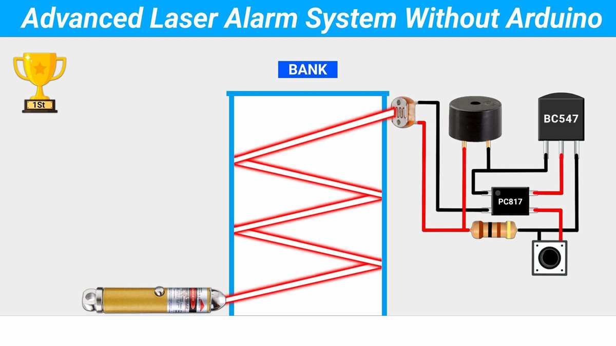 laser light security system circuit diagram