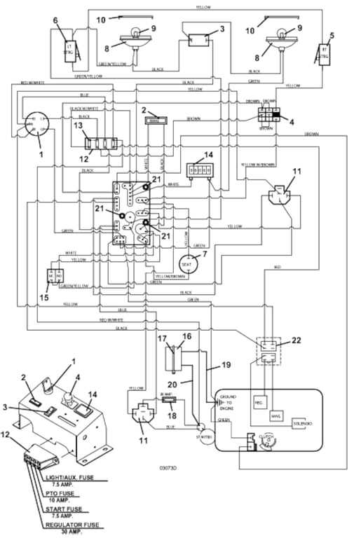 lawn mower schematic diagram