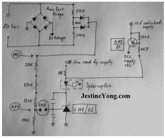 lcd tv power supply circuit diagram