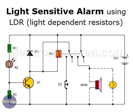 ldr circuit diagram with relay