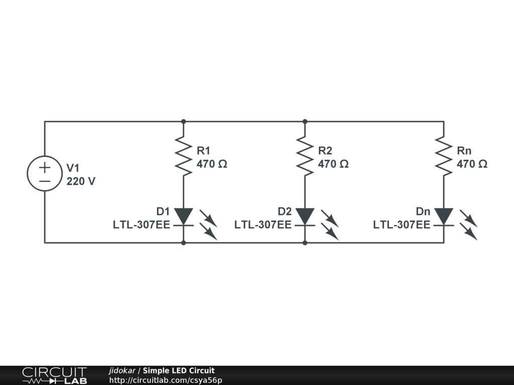 led in circuit diagram