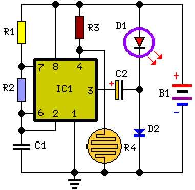 led night light circuit diagram