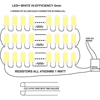 led serial light circuit diagram