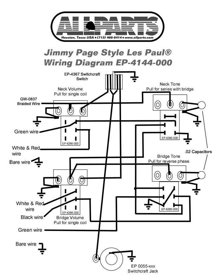 les paul wiring diagram