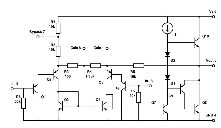 lm386 amplifier circuit diagram
