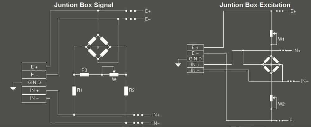 load cell junction box circuit diagram