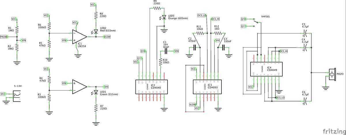 logic probe schematic diagram logic probe schematic diagram