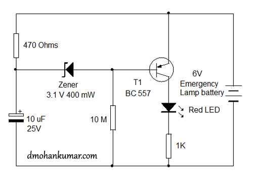 low battery indicator circuit diagram