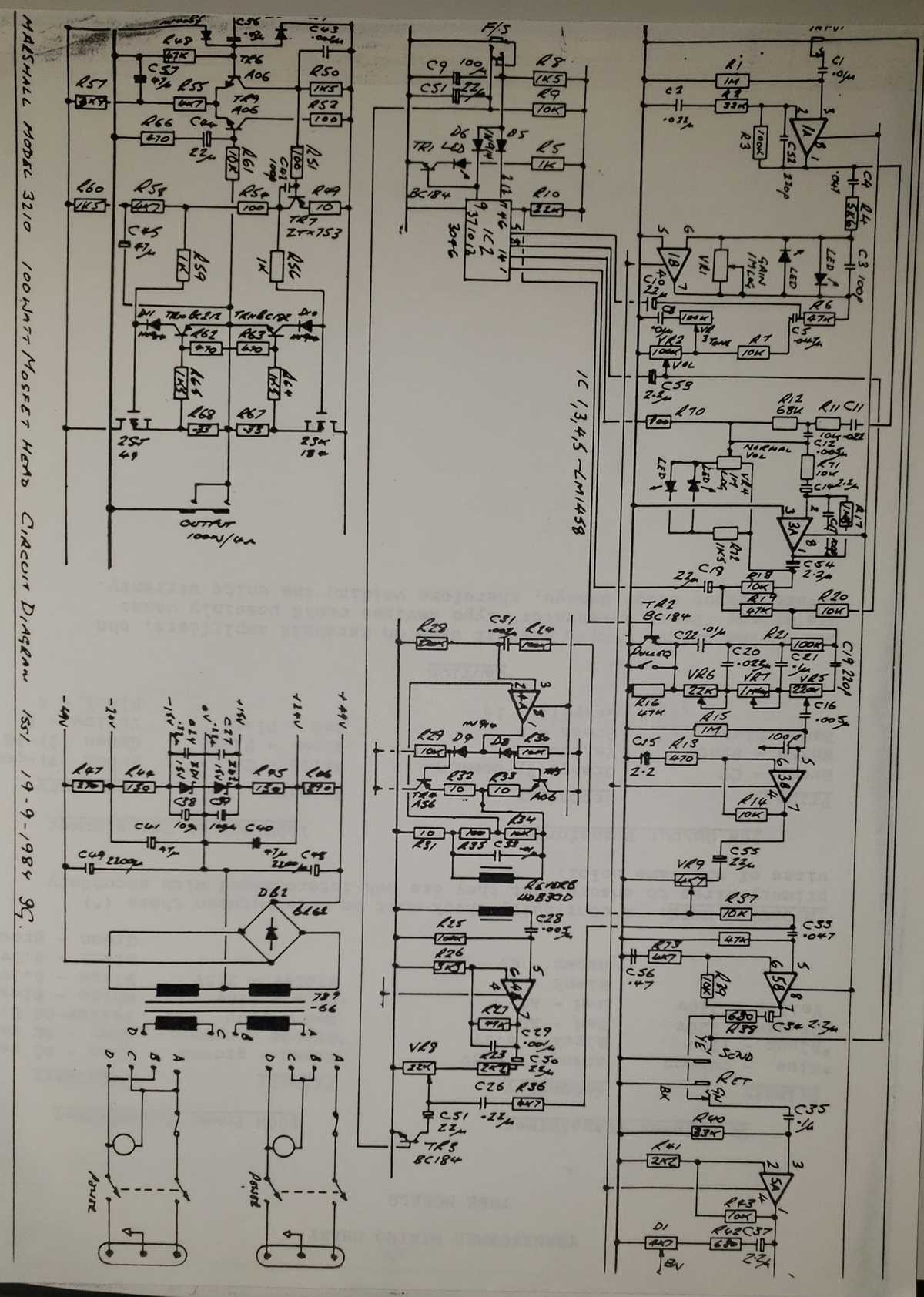 marshall g80rcd schematic diagram