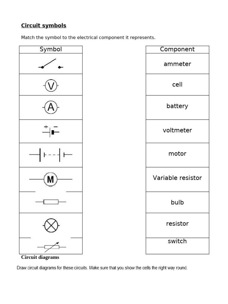 match the circuit components with their schematic diagrams yahoo