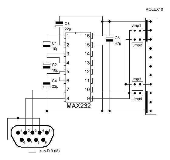 max232 circuit diagram