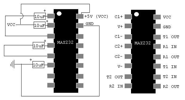 max232 circuit diagram