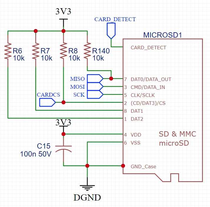 memory card schematic diagram