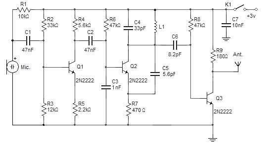 microphone amplifier schematic diagram