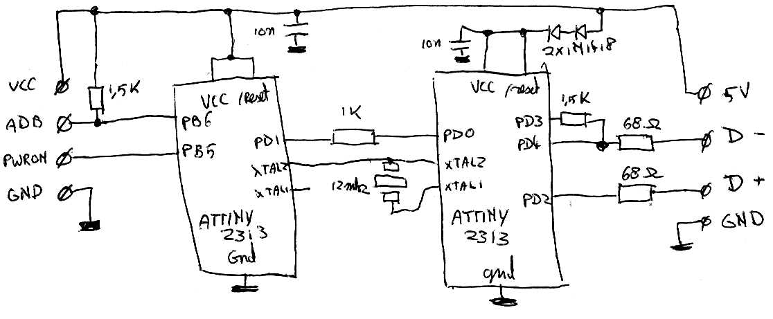 mini keyboard schematic diagram
