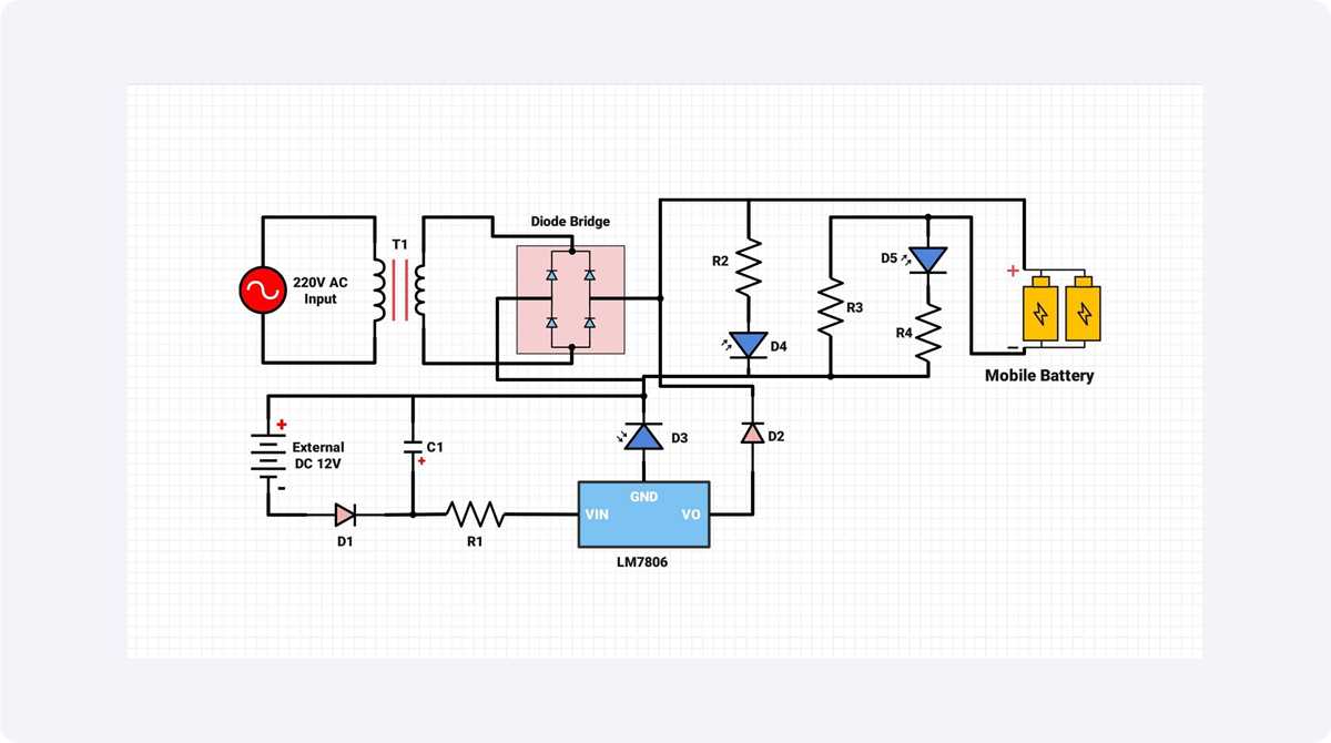 mobile battery circuit diagram