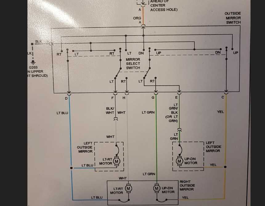 moto mirror wiring diagram