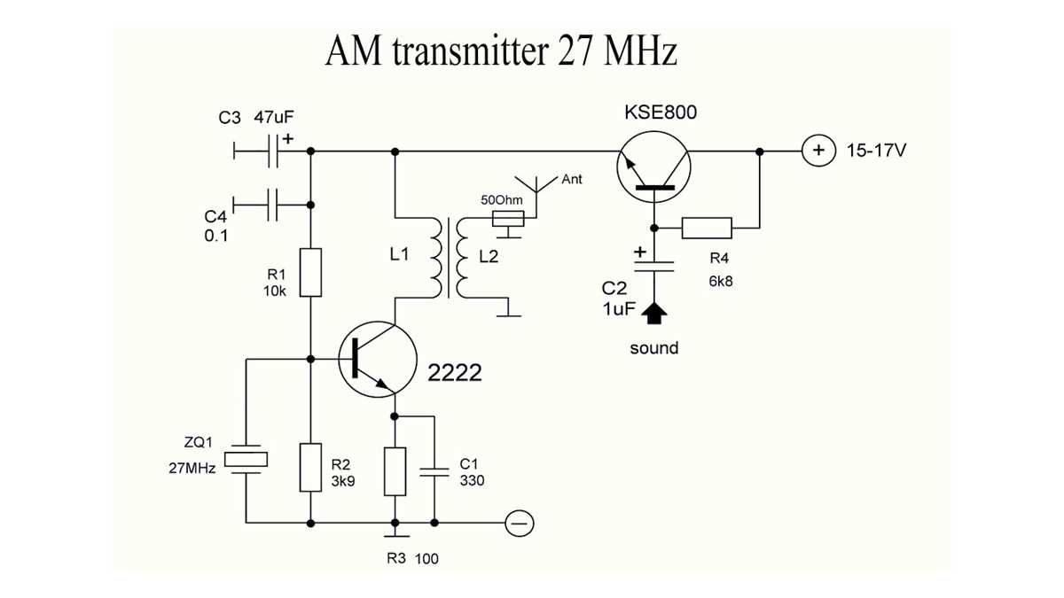 mw radio transmitter schematic diagram