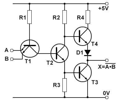 nand gate schematic diagram