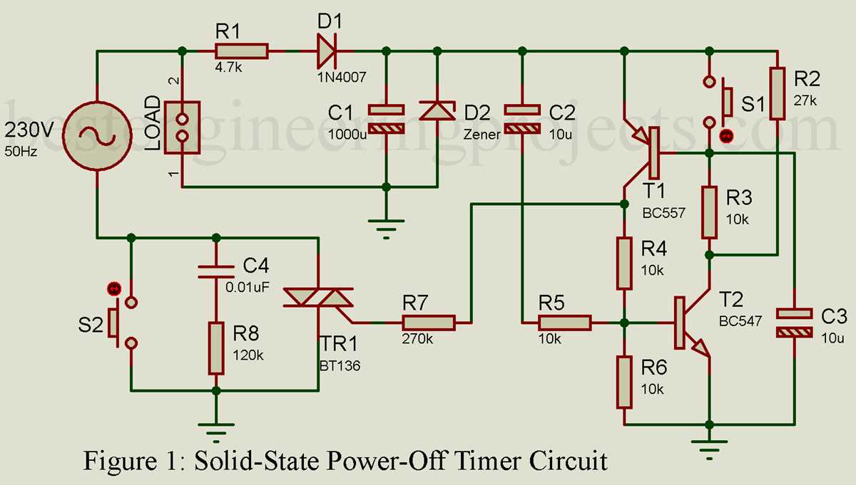 on off timer circuit diagram on off timer circuit diagram