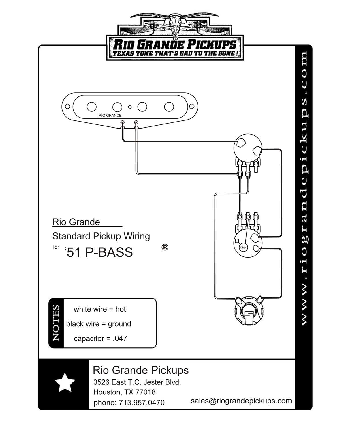 p bass circuit diagram