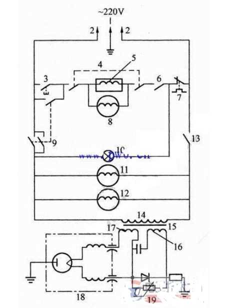 panasonic microwave oven circuit diagram