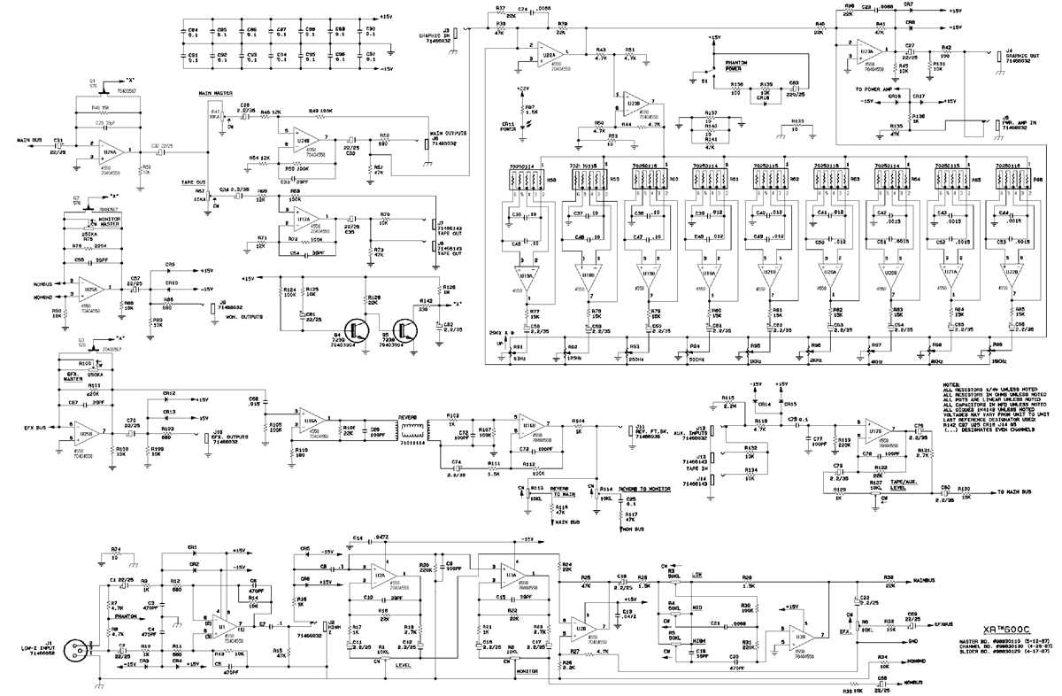 peavey xr600f schematic diagram