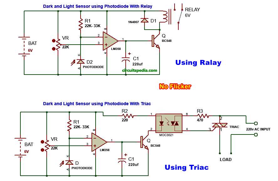 photocell sensor circuit diagram photocell sensor circuit diagram