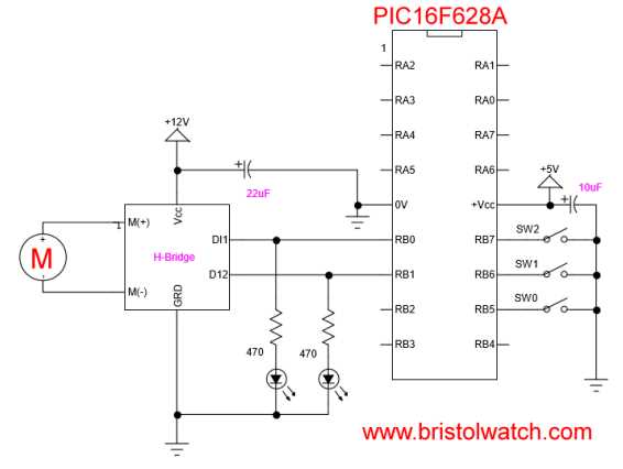pic16f628a projects with circuit diagram pic16f628a projects with circuit diagram