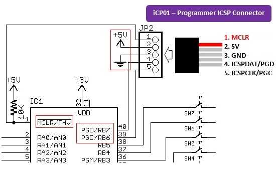 pickit 2 programmer circuit diagram