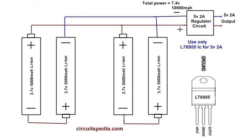 power bank charger circuit diagram