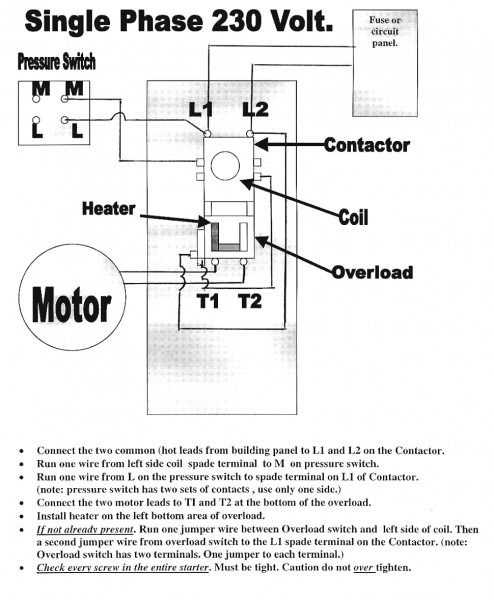 pressure switch for air compressor wiring diagram