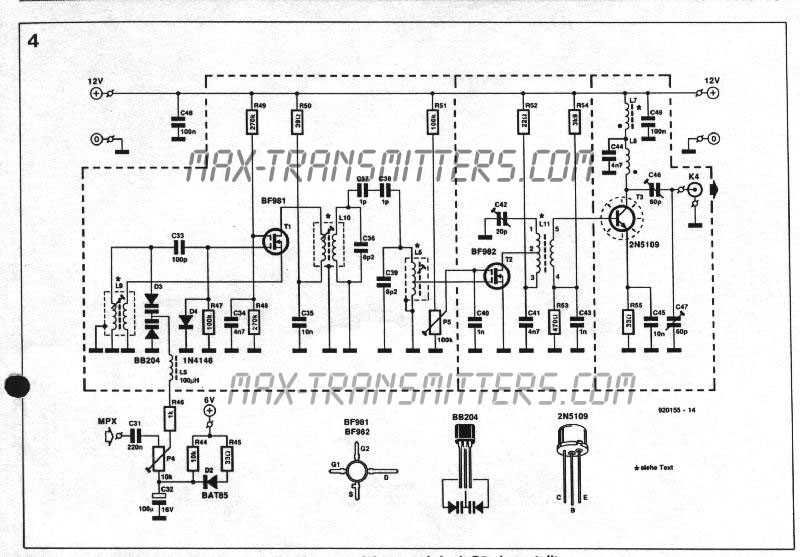 radio transmitter schematic diagram